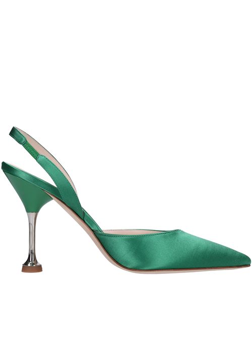 Décolleté slingback in raso LELLA BALDI | LT419T RASOVERDE